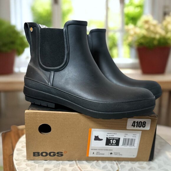 Bogs Amanda Plush II Insulated Chelsea Waterproof Boots Women’s 10 Winter Boot - Picture 5 of 11
